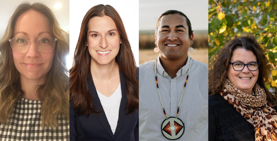 (left to right) Sarah Winstanley, Dr. Jennifer Winter, Jacob Crane and Dr. Julie Drolet.